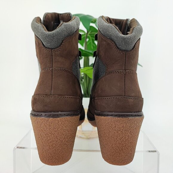 Timberland Women's Amston Brown Hiker Wedge Booties Size 8 US - Picture 3 of 8